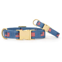 American Flag Embroidered Dog Collar from The Foggy Dog
