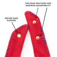 Red USA Knit Dog Bandana from The Foggy Dog