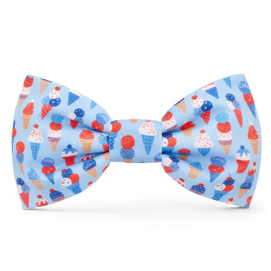 Star-Spangled Scoops Dog Bow Tie from The Foggy Dog