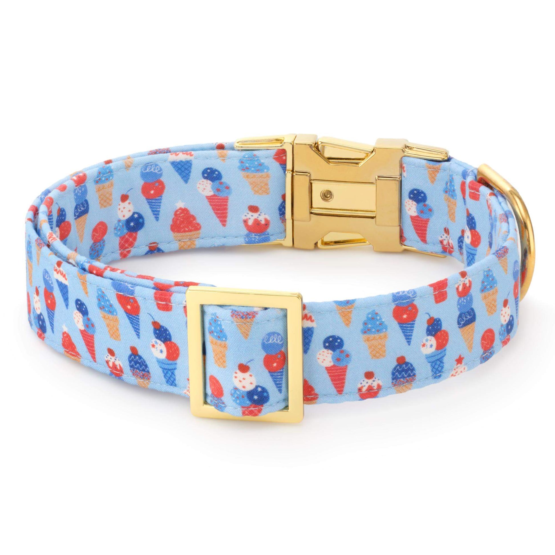 Star-Spangled Scoops Dog Collar from The Foggy Dog
