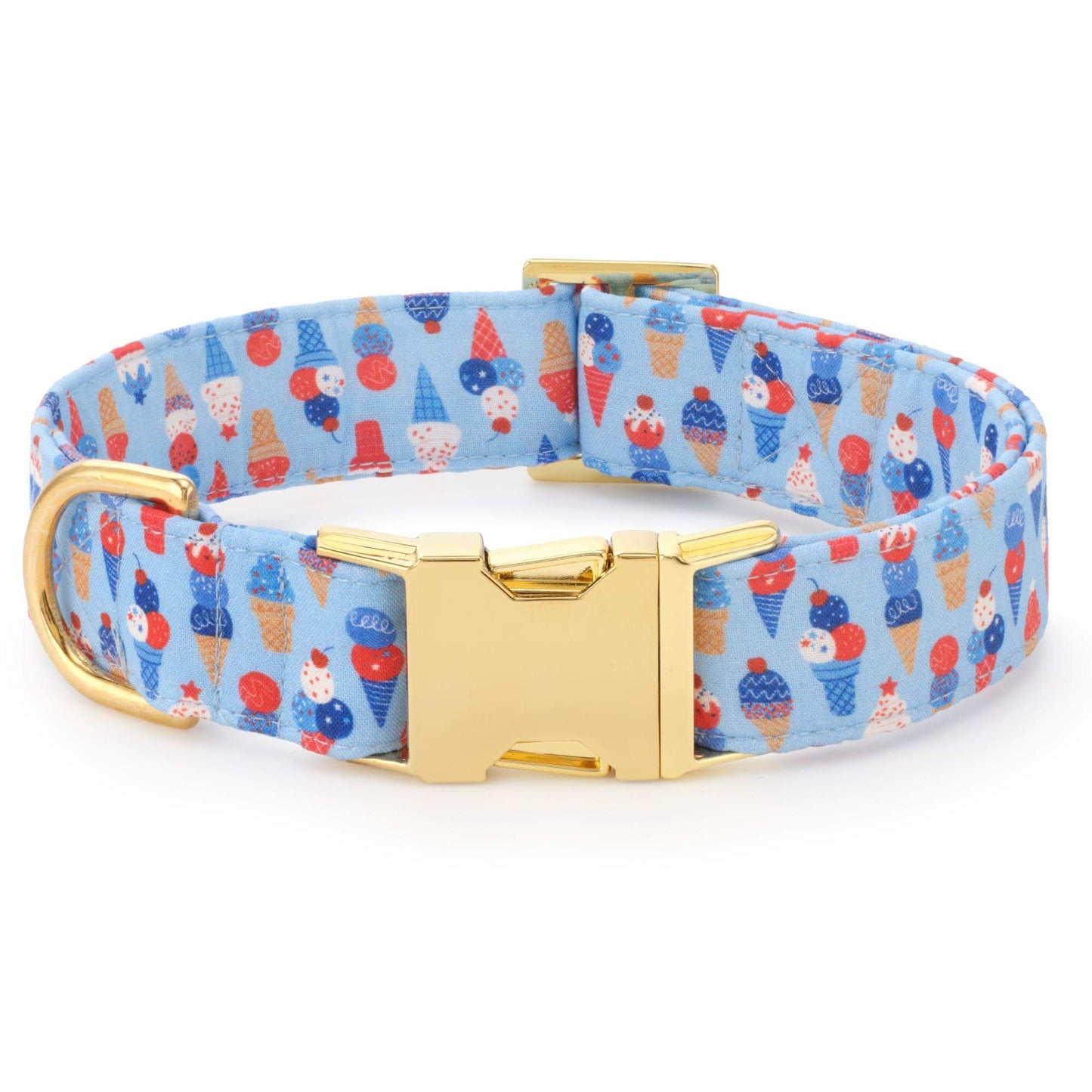 Star-Spangled Scoops Dog Collar from The Foggy Dog