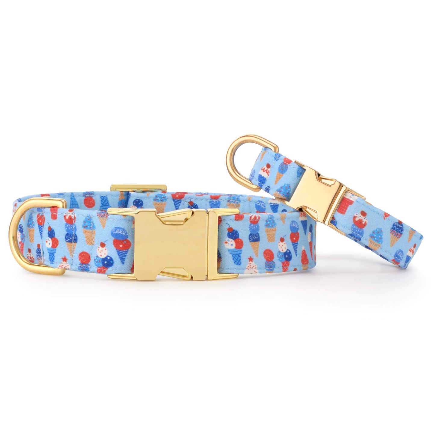 Star-Spangled Scoops Dog Collar from The Foggy Dog