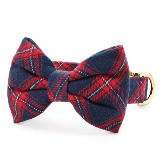 Kingston Plaid Flannel Bow Tie Collar