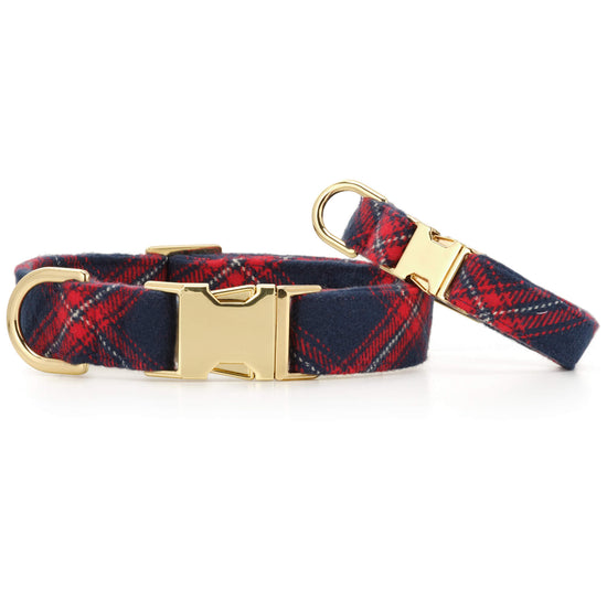 Kingston Plaid Flannel Dog Collar