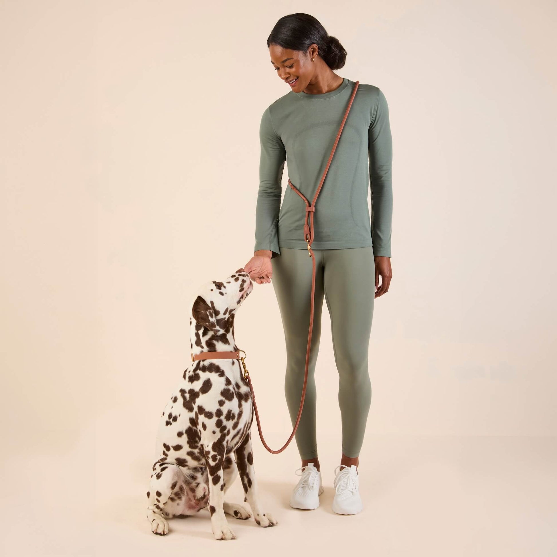 #Milo (60lbs) in a Medium collar and Standard leash