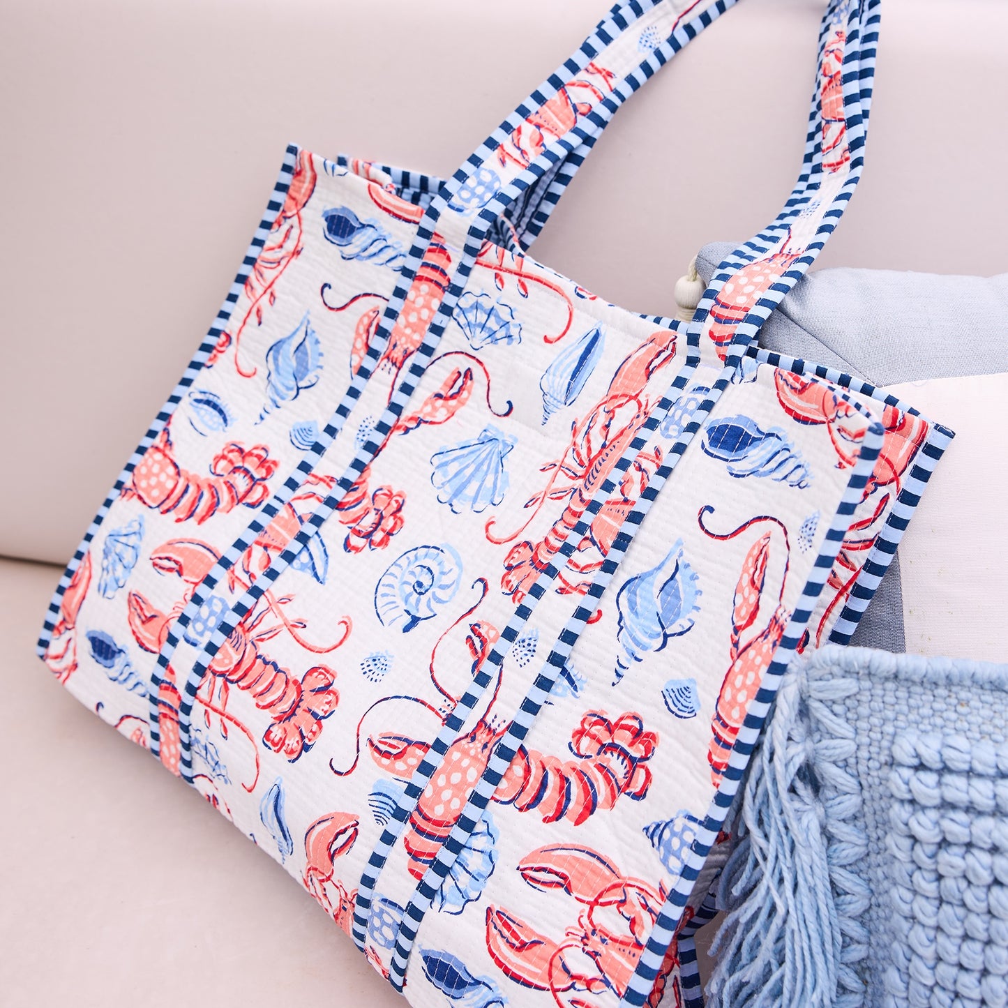 Printfresh Lobster Landing Traveler Tote Bag