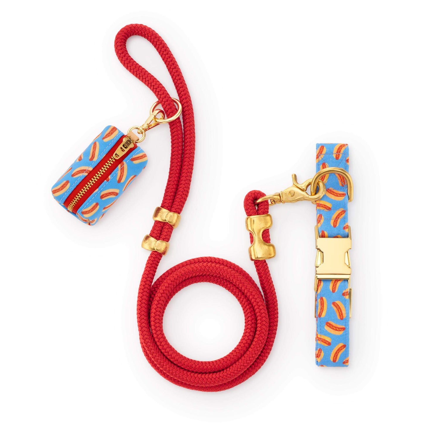 Hot Diggity Collar Walk Set from The Foggy Dog