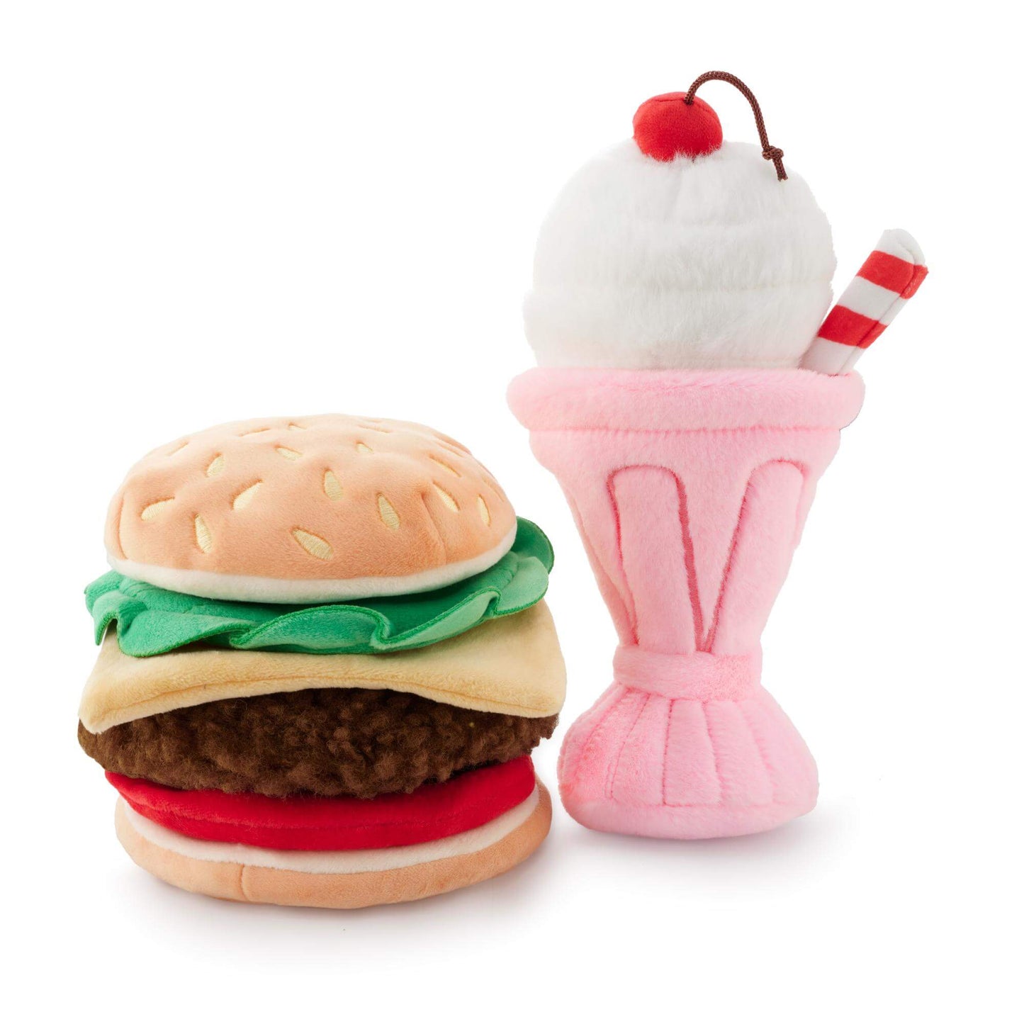 Burger and Shake Interactive Toy Set from The Foggy Dog