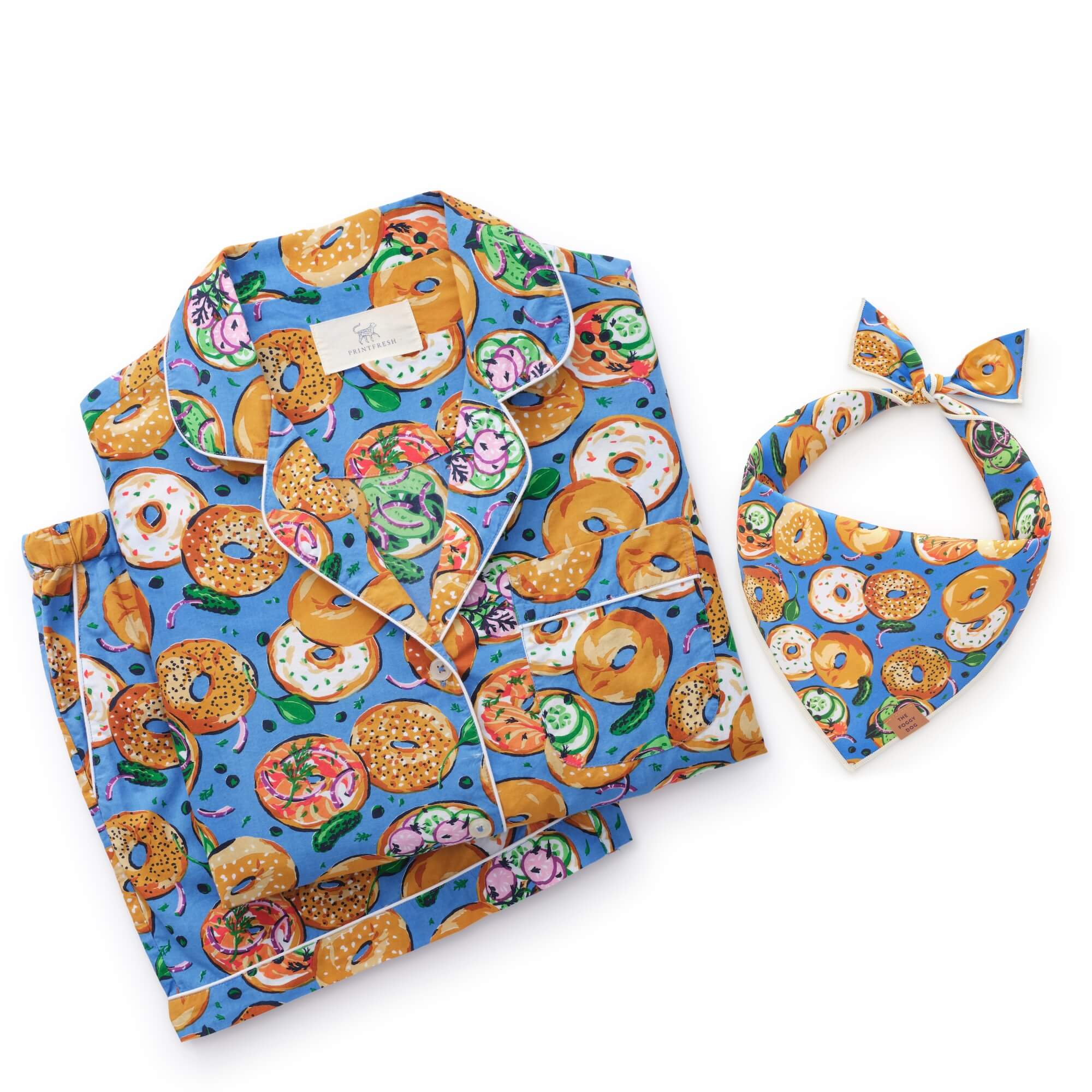 Printfresh x TFD Bagels & Schmear Mom + Dog Matching Gift Set