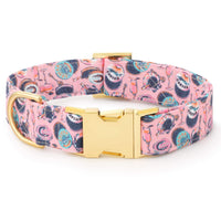 Printfresh x TFD Champagne & Caviar Dog Collar from The Foggy Dog