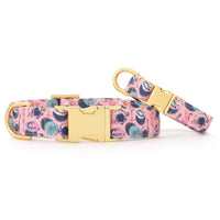 Printfresh x TFD Champagne & Caviar Dog Collar from The Foggy Dog