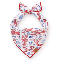Printfresh x TFD Lobster Landing Dog Bandana from The Foggy Dog
