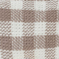 Mushroom Brown Gingham Dog Collar