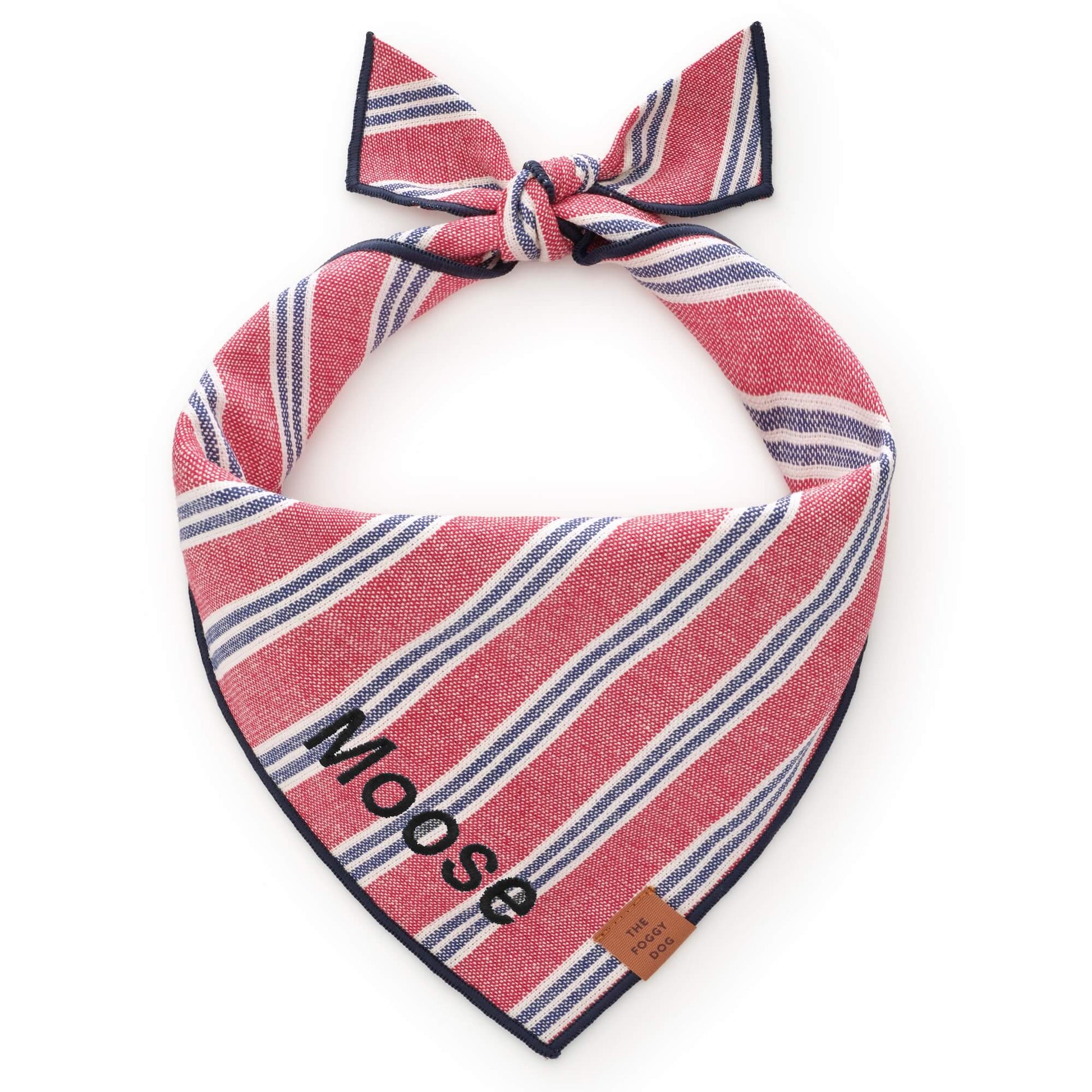 Nantucket Stripe Dog Bandana from The Foggy Dog