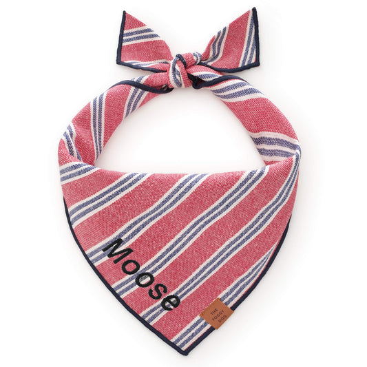 Nantucket Stripe Dog Bandana from The Foggy Dog