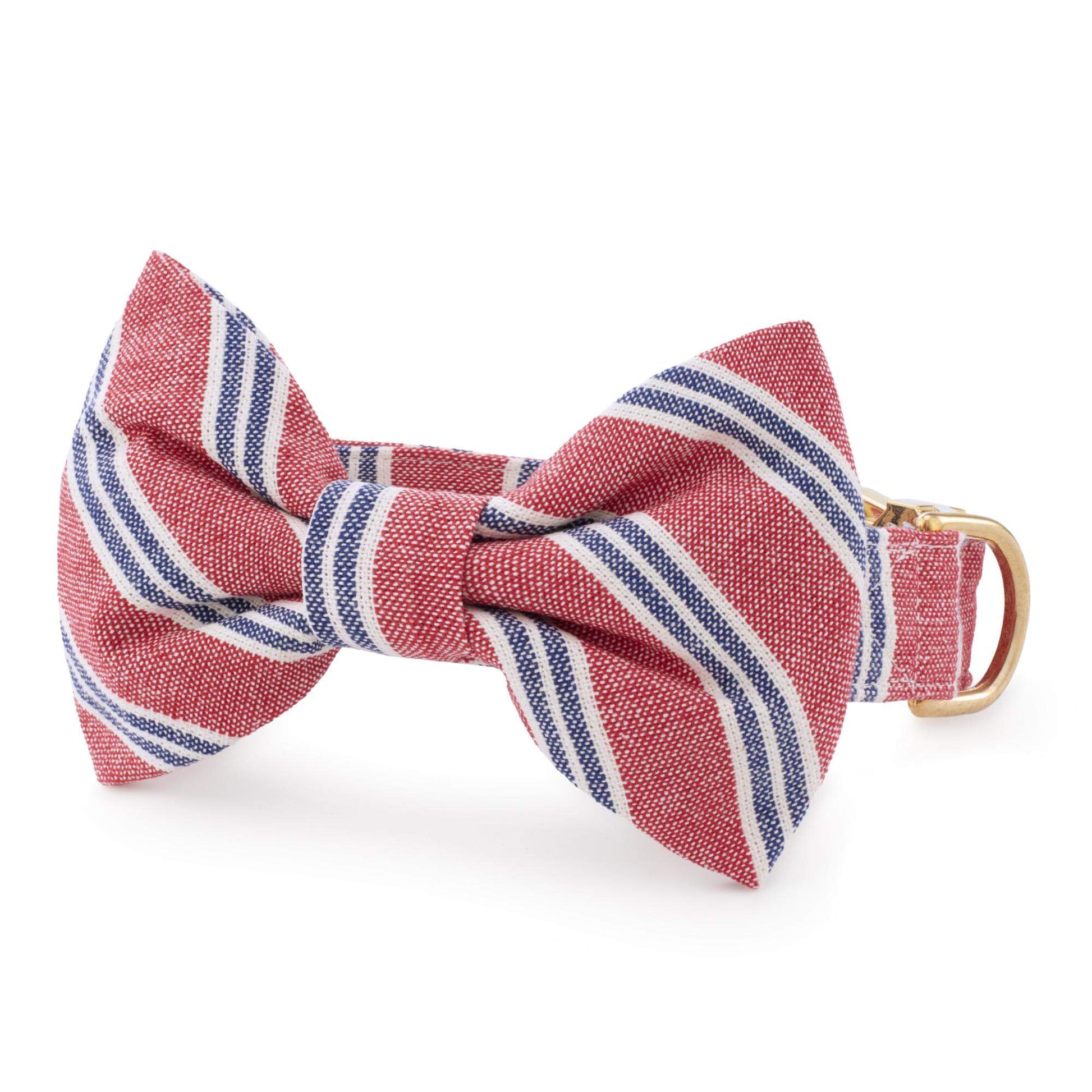 Nantucket Stripe Bow Tie Collar from The Foggy Dog
