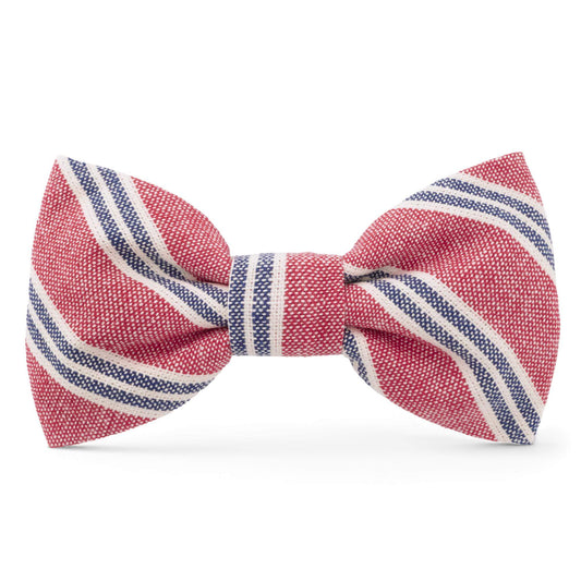 Nantucket Stripe Dog Bow Tie from The Foggy Dog