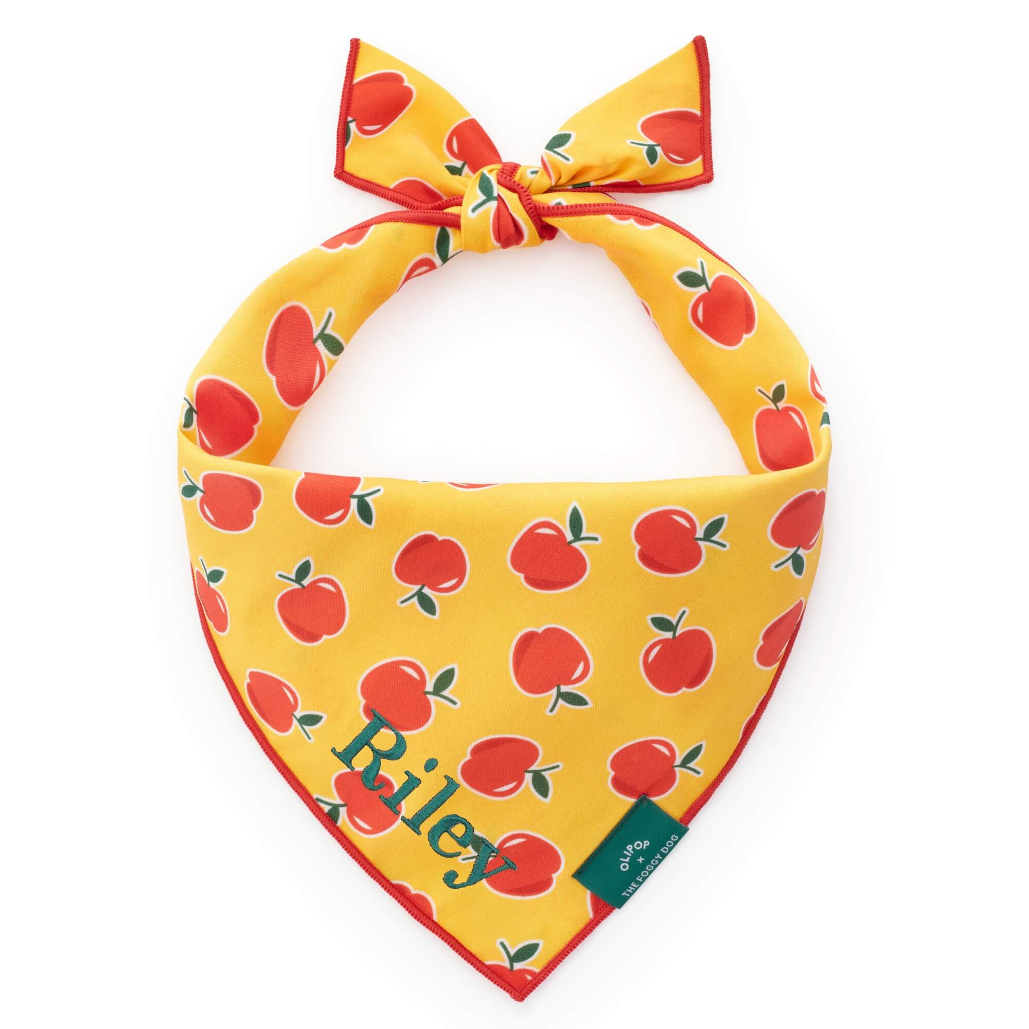 OLIPOP x TFD Crisp Apple Dog Bandana – The Foggy Dog