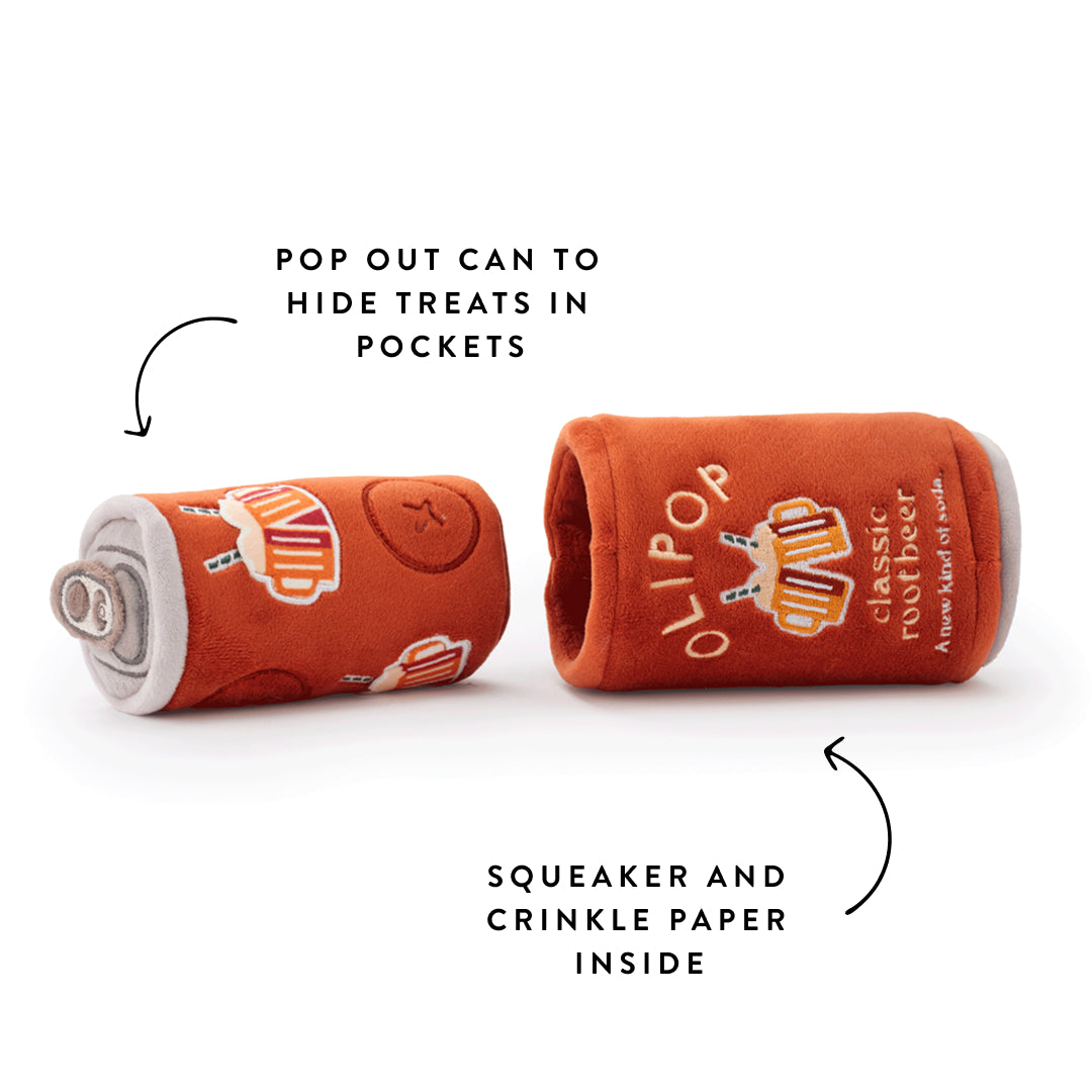 OLIPOP x TFD Classic Root Beer Interactive Snuffle Dog Toy from The Foggy Dog
