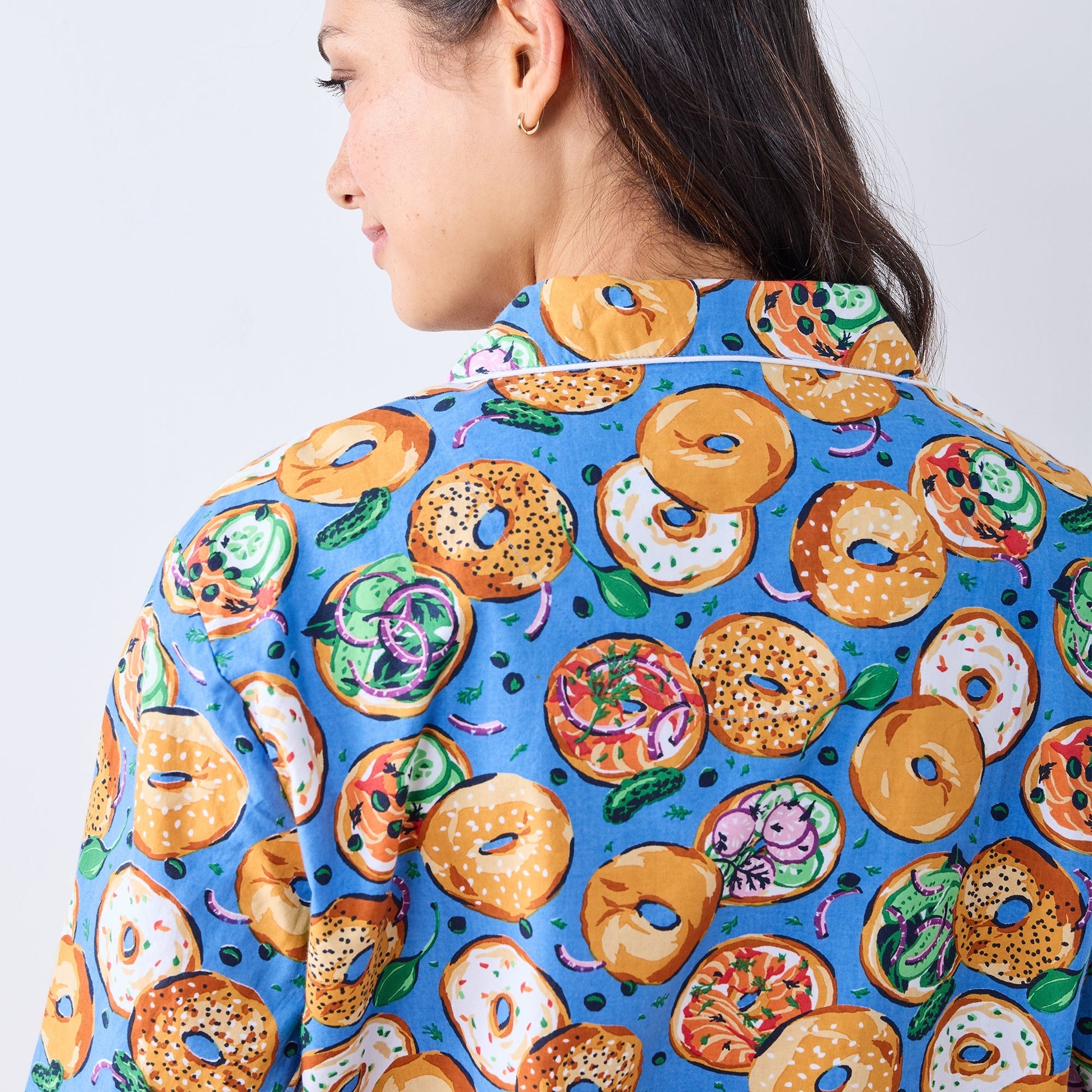 Printfresh Bagels &amp; Schmear Long PJs view 5