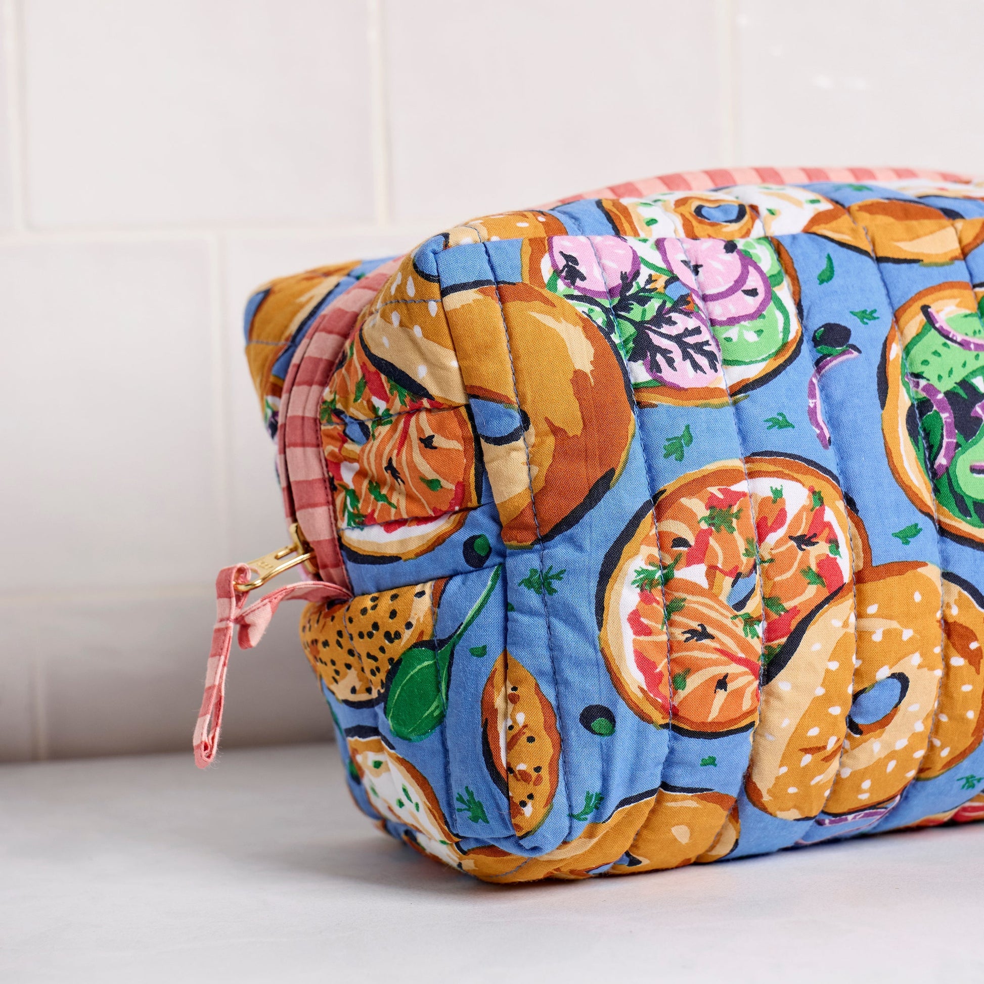 Printfresh Bagels &amp; Schmear Quilted Pouch view 3
