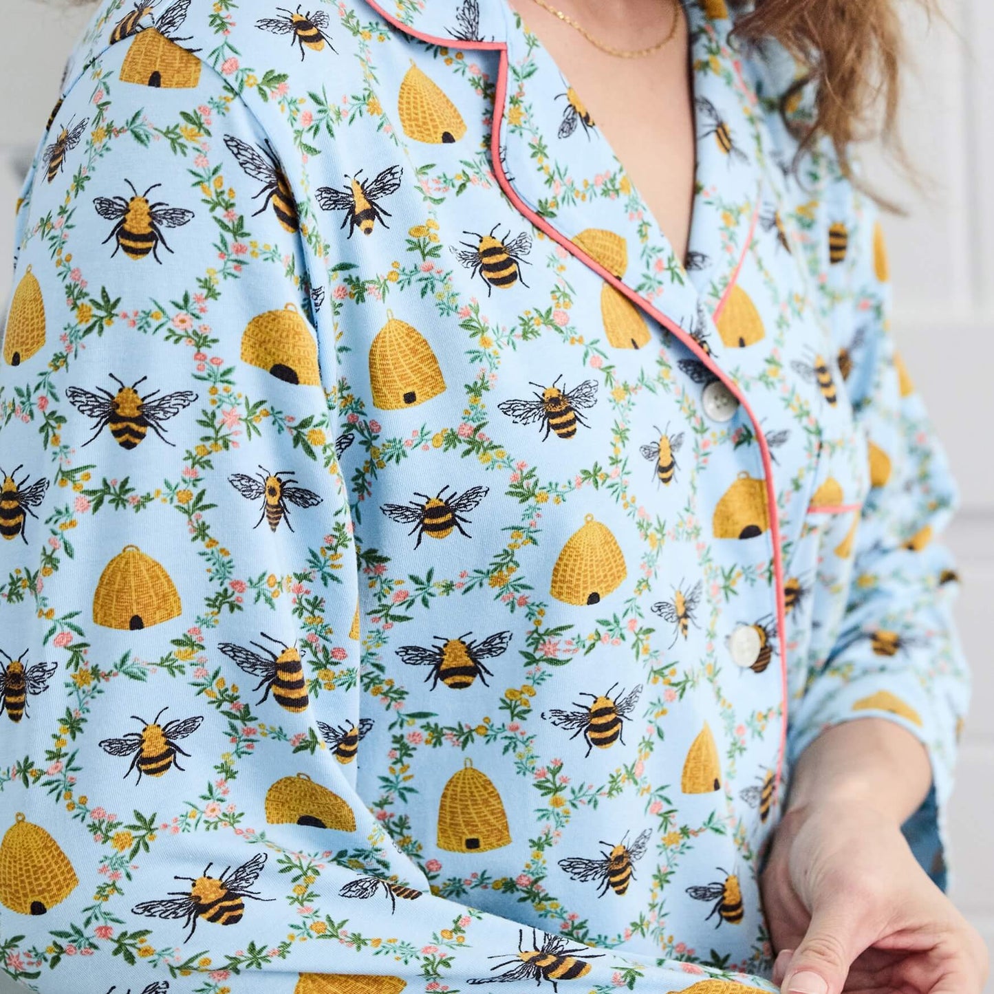 Printfresh Sweet Bee Knit Sleep Shirt