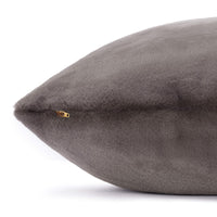 Smoky Gray Recycled Faux Fur Dog Bed from The Foggy Dog