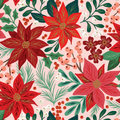 Poinsettia Dog Collar