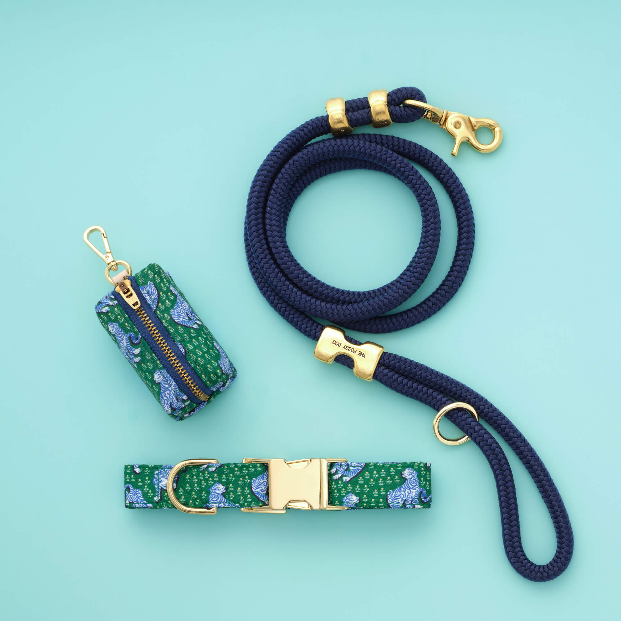 Printfresh x TFD Tiger Queen Collar Walk Set from The Foggy Dog