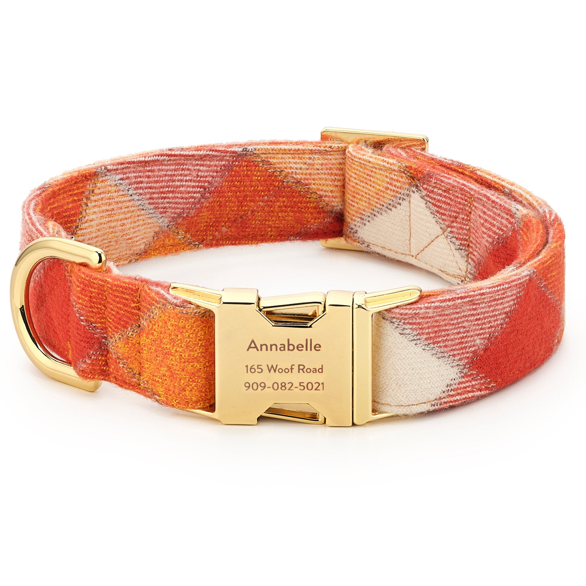 Pumpkin Spice Plaid Flannel Dog Collar – The Foggy Dog