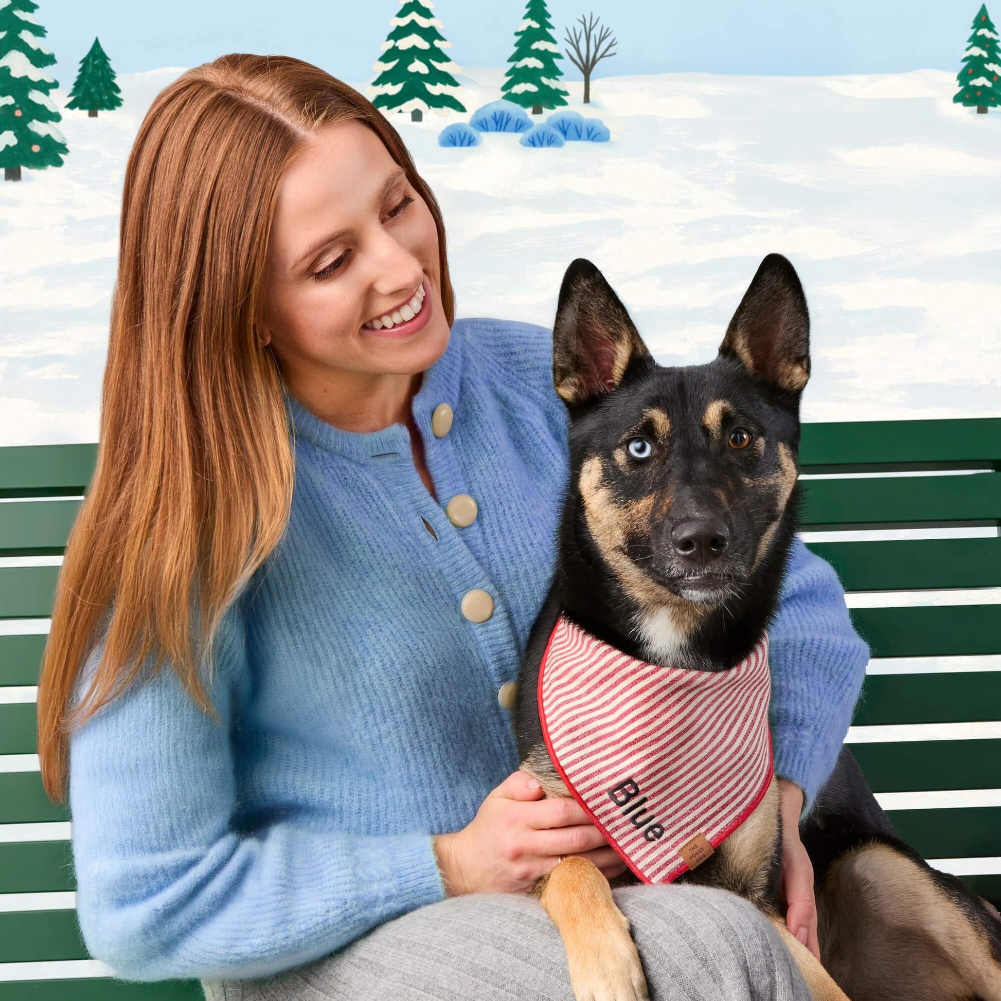 #Modeled by Blue (35lbs) in Medium