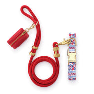Red, White, & Bloom Collar Walk Set