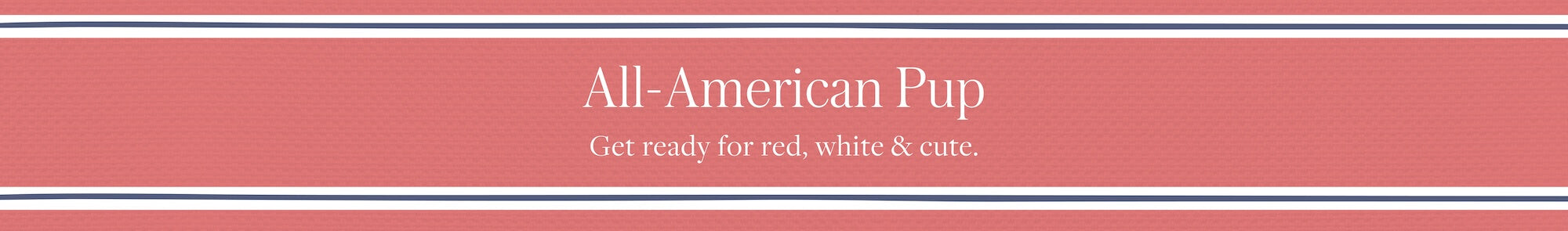 All-American Pup Red White and Blue at The Foggy Dog