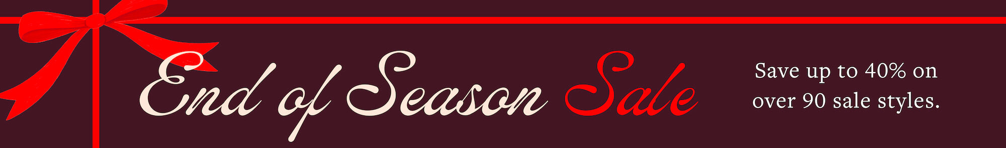 End of Season Sale at The Foggy Dog