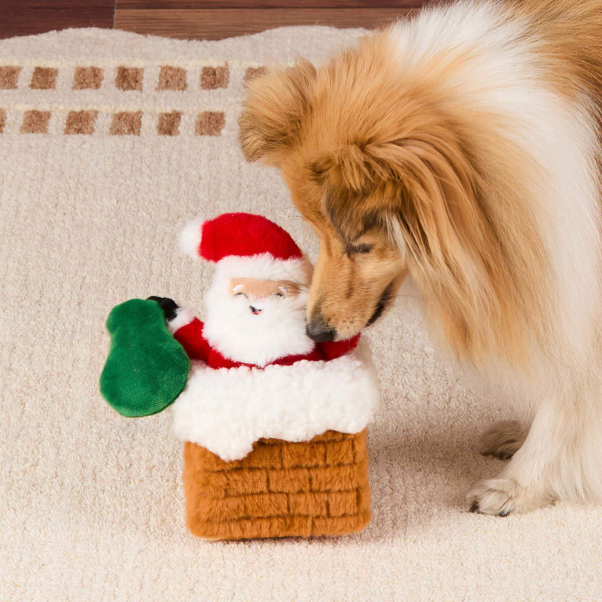 Here Comes Santa Interactive Snuffle Dog Toy from The Foggy Dog
