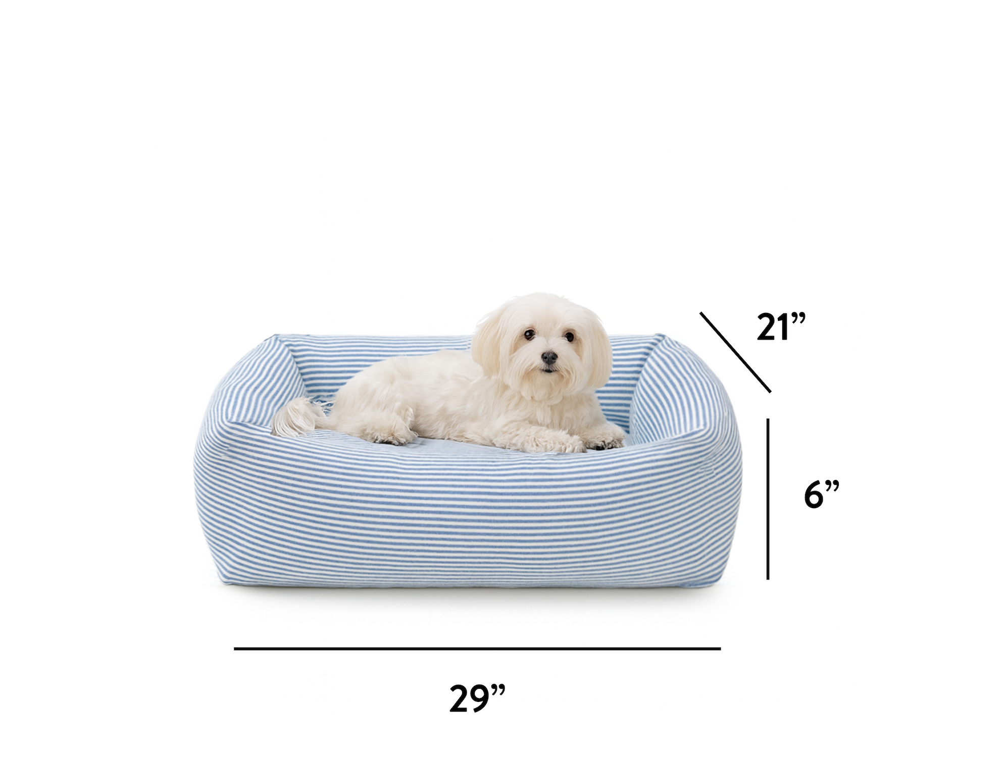 Bolster Dog Bed Size Guide for S at The Foggy Dog