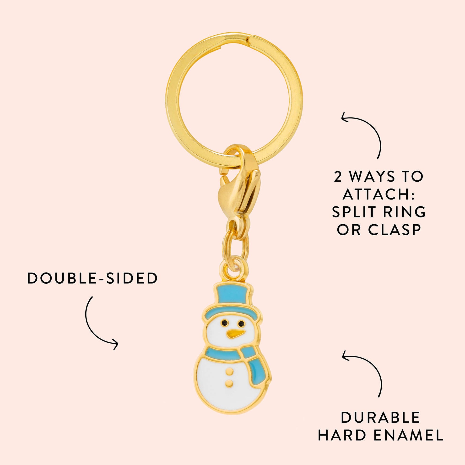 Snowman Collar Charm from The Foggy Dog