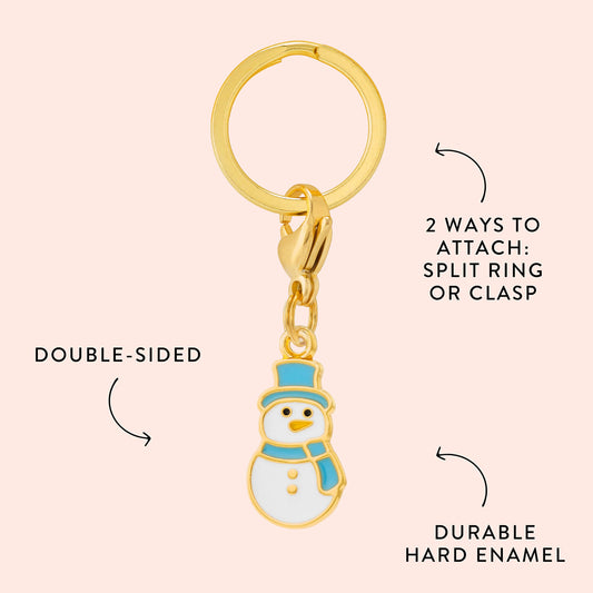 Snowman Collar Charm from The Foggy Dog
