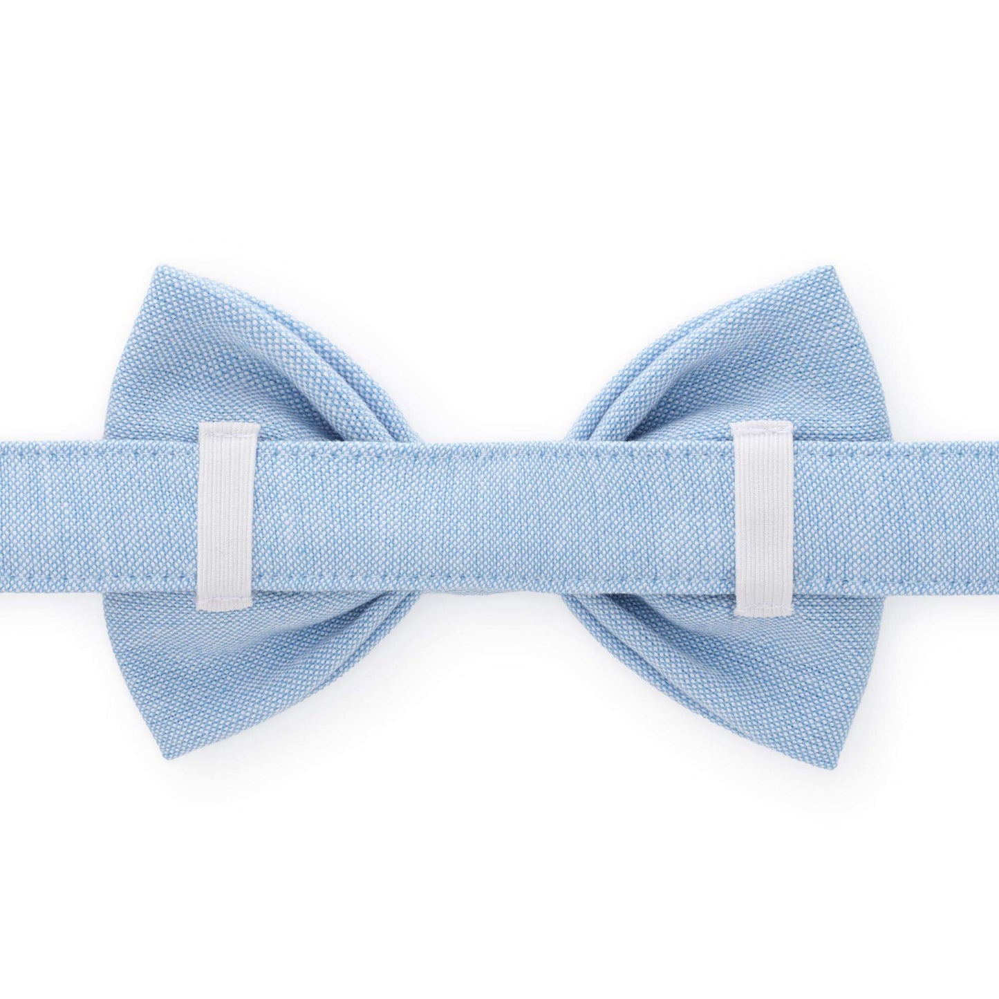 Blue Chambray Dog Bow Tie from The Foggy Dog