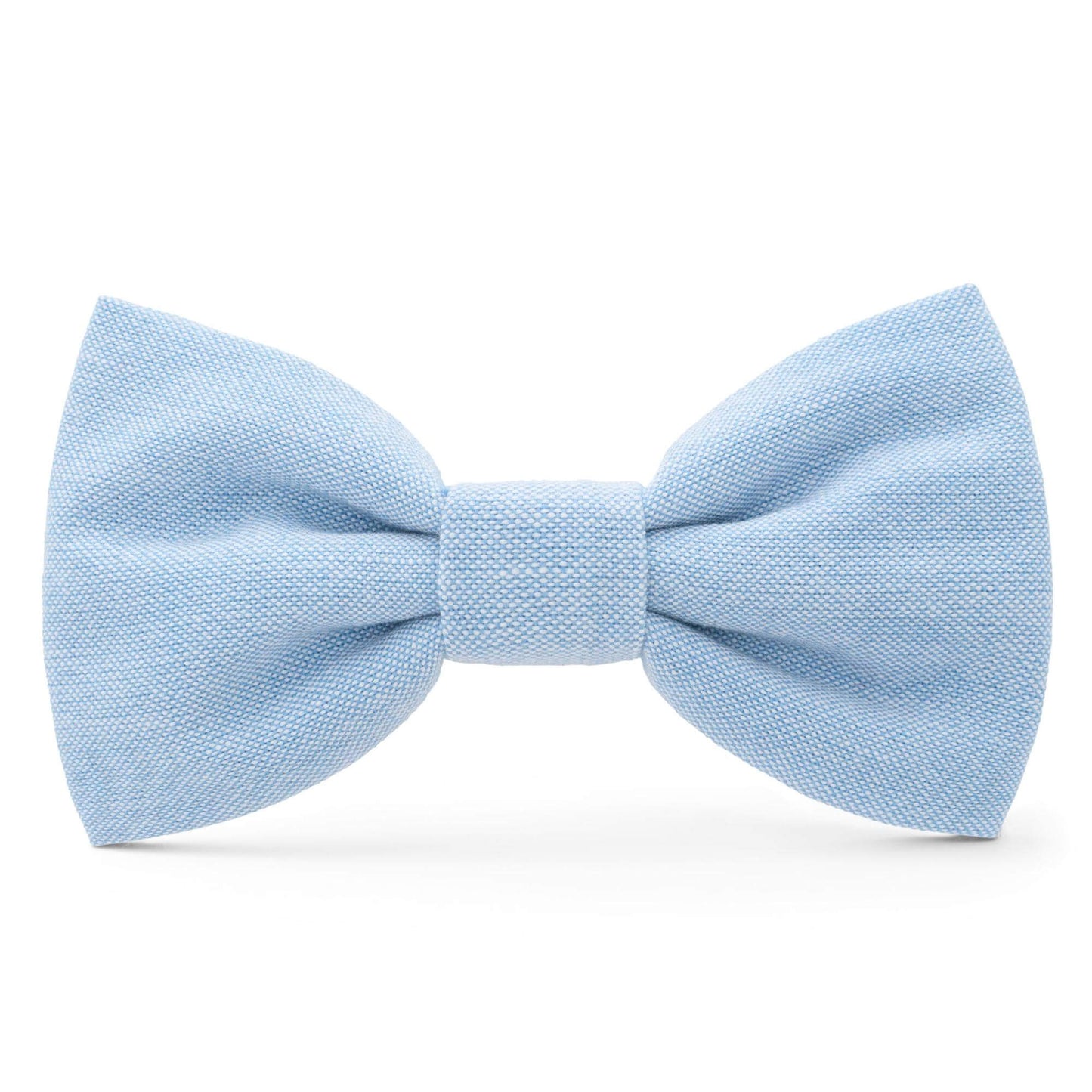 Blue Chambray Dog Bow Tie from The Foggy Dog