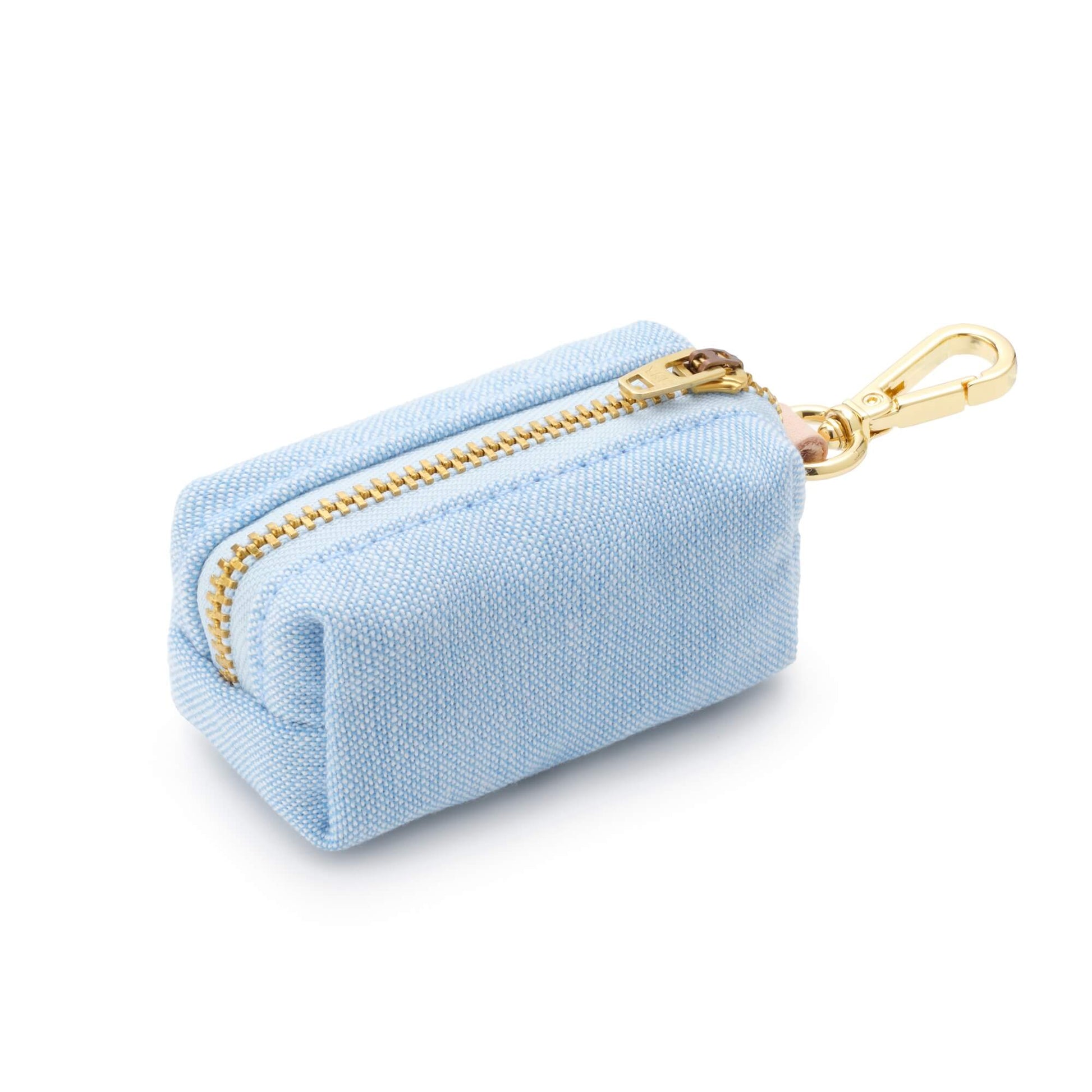Blue Chambray Canvas Waste Bag Holder from The Foggy Dog