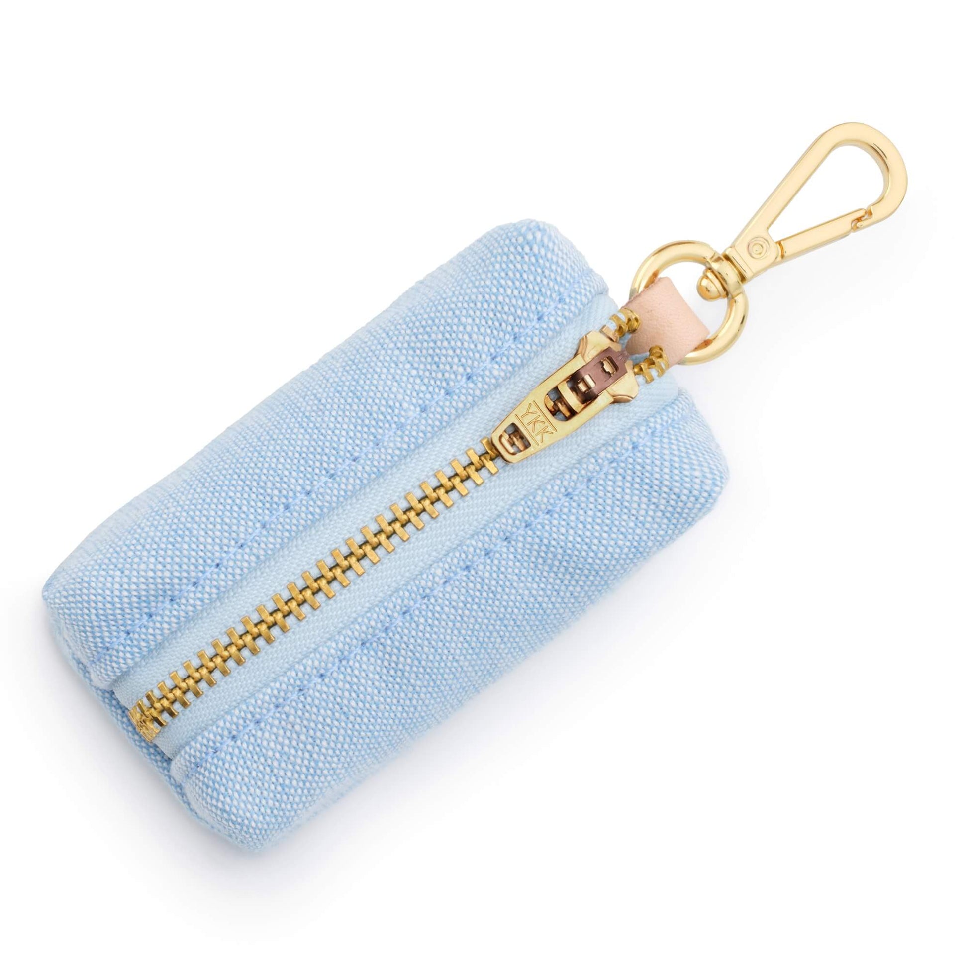Blue Chambray Canvas Waste Bag Holder from The Foggy Dog