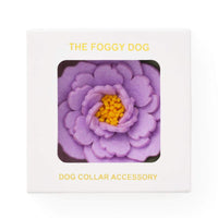 Lilac Peony Dog Collar Flower from The Foggy Dog
