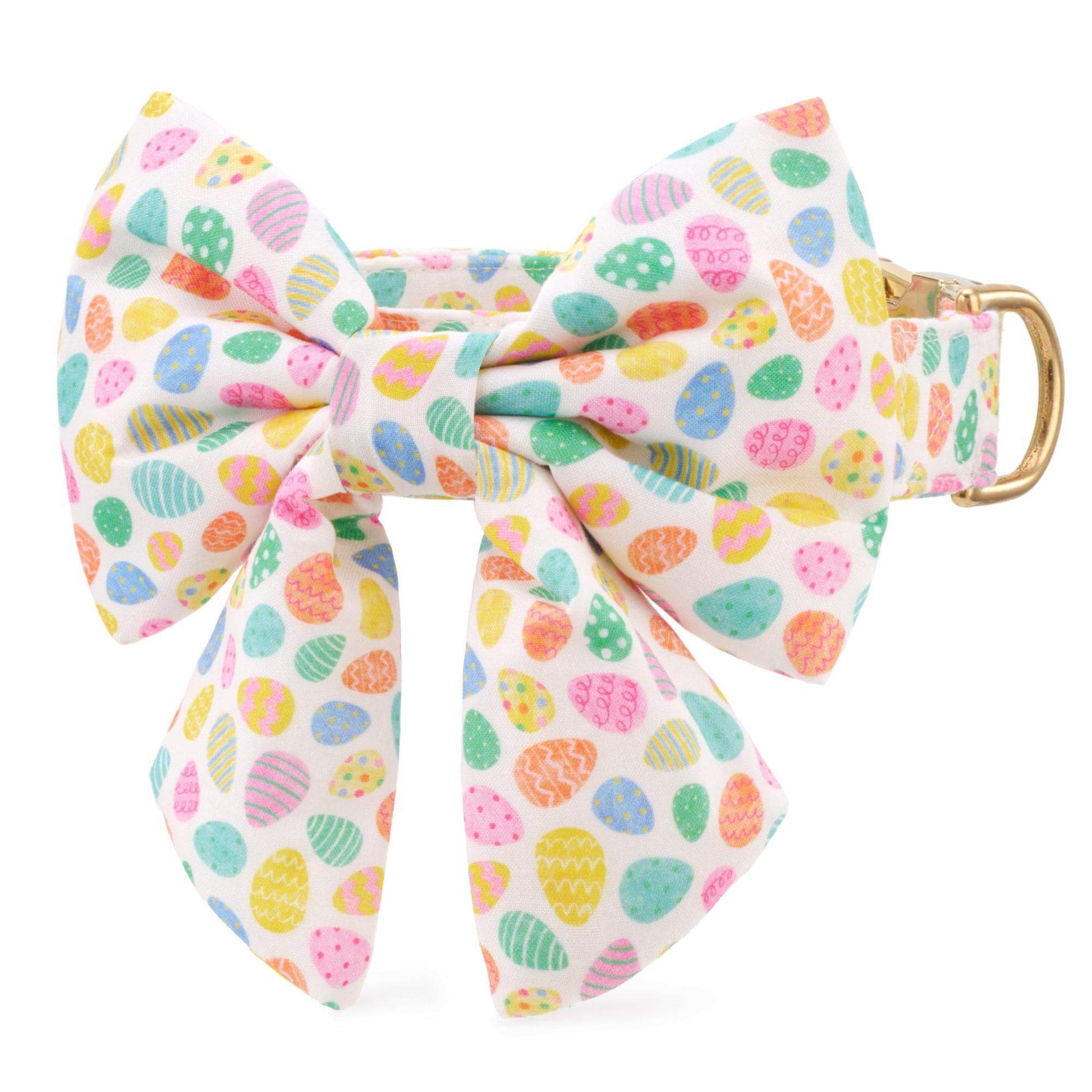 Easter Eggs Lady Bow Collar from The Foggy Dog