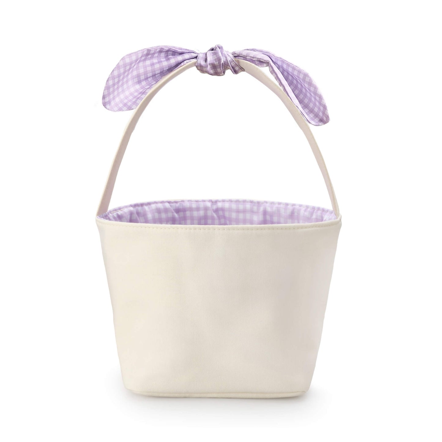 Lavender Gingham Easter Basket from The Foggy Dog