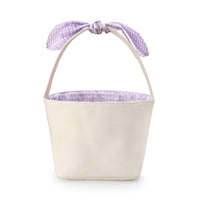 Lavender Gingham Easter Basket from The Foggy Dog