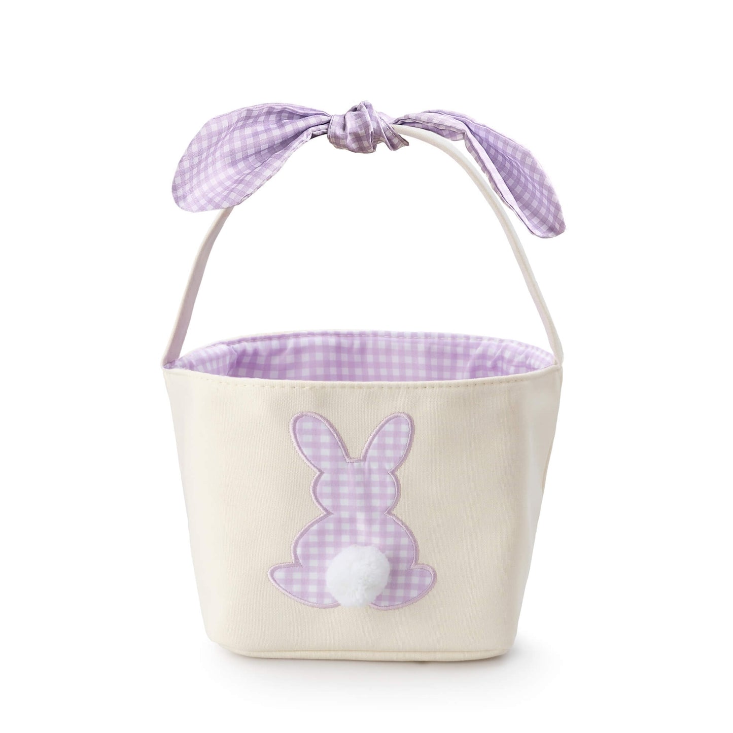 Lavender Gingham Easter Basket from The Foggy Dog