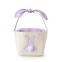 Lavender Gingham Easter Basket from The Foggy Dog