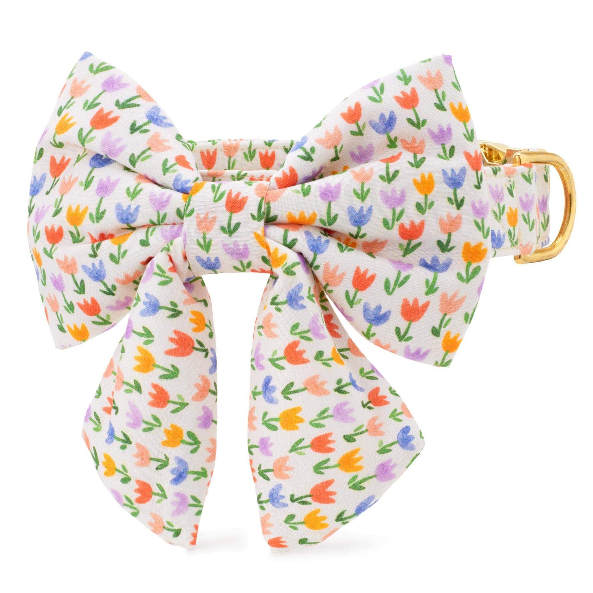 Tulip Garden Lady Bow Collar from The Foggy Dog