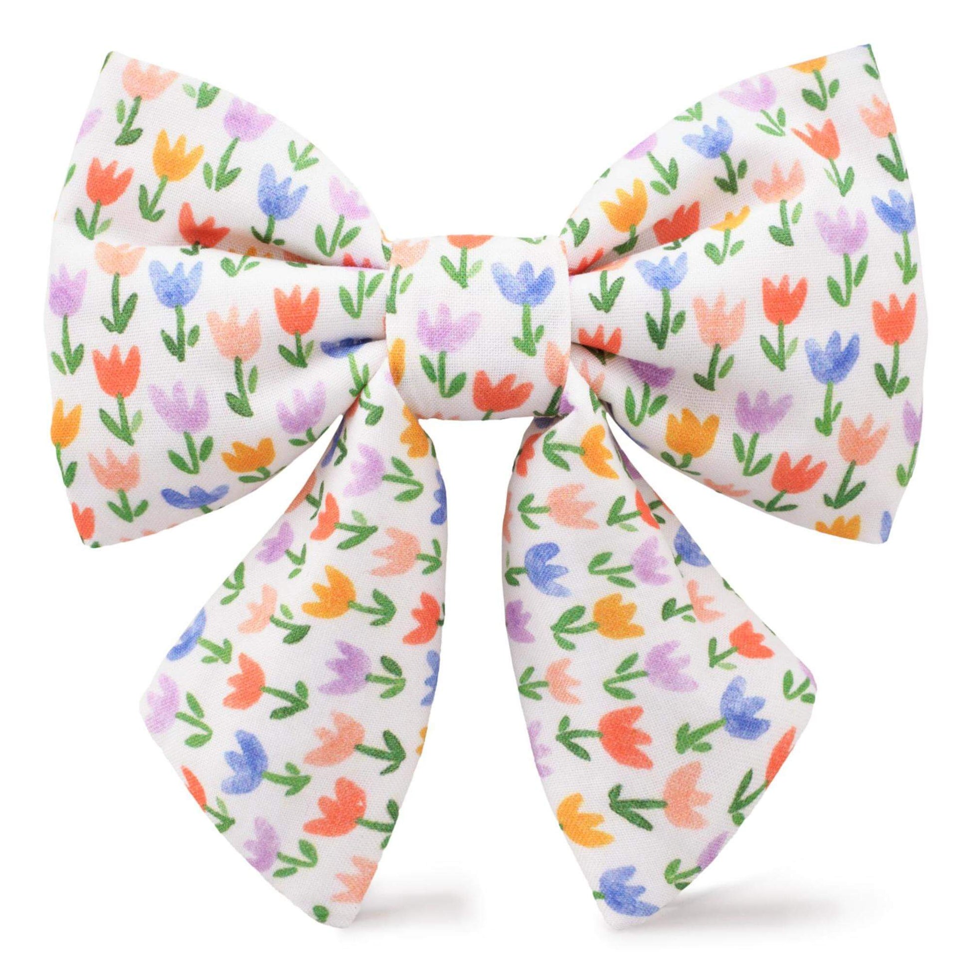 Tulip Garden Lady Dog Bow from The Foggy Dog